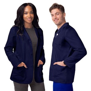 ชุดเสื้อกาวน์หมอสีขาวทนกรดไซส์ XL 3XL ชุดยูนิฟอร์มสำหรับโรงพยาบาลและหมอ - Product Image 6