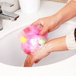 Éponge de bain en forme de fleur, grande taille, en maille douce, pour adultes, pour la douche - Product Image 4