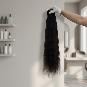 Venta al por mayor de alta calidad Indio cutícula alineada pelo Remy 10A grado recto para cierre mechones máquina doble trama todos - Product Image 6