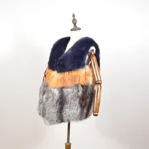 New Style Factory Großhandel Mode Fox Fur Gilet Frauen Winter Natural Real Fox Fur Weste Mantel