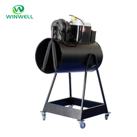 Machine à neige artificielle Winwell W-D066 600W pour extérieur et intérieur, Noël, mariage, fête, avec télécommande DMX512
