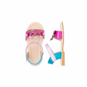Sandalias Premium Coreanas OZKIZ F09 para Niñas, Diseño Transpirable con Punta Abierta, Patrón Sólido, Moda de Verano para 2-6 Años, Venta al Por Mayor - Product Image 2