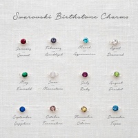 QIUHAN acier inoxydable or nom Bracelet barre personnalisé pierre de naissance barre Bracelet