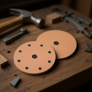 Disco de Lijado con Velcro Ttake, Grano 220, 8+1 Agujeros, para Pulir Madera y Metal - Product Image 3