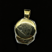 Pendentif Médaillon Couronne de Jésus en Argent 925 Personnalisé, Style Hip Hop Iced Out avec Zircons Cubiques, pour Rappeur et Chanteur