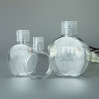 Emballage personnalisé Bouteille ovale de démaquillant en plastique PET de 30ml 60ml 100ml Bouteille ronde de toner