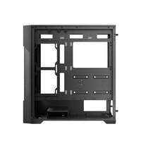 Boîtier de PC de jeu Antec AX90 noir, tour moyenne, en alliage d'aluminium, façade perforée, ATX avec fenêtre latérale, support de carte mère
