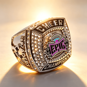 Anillos de Fútbol Americano y Hockey Personalizados de Alta Gama, Venta al Por Mayor de Fábrica, Anillos de Campeonato Verdes, Simples y Portátiles - Product Image 1