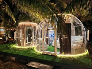 Tienda de campaña móvil moderna transparente PC Star Room Bubble House para exteriores Villa Áreas escénicas Homestay Hotel Container Houses - Product Image 4