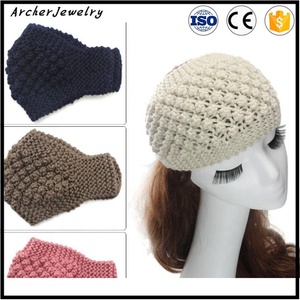 <span class=keywords><strong>Turbante</strong></span> Lavorato all'Uncinetto per Donna con Motivo a Fiocco alla Moda Scaldacollo Invernale Accessorio per Capelli da Spa per Ragazze - Product Image 2