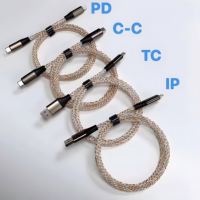 Kabel pengisi daya Cepat RGB PD20W 66W 100W, kabel USB mengalir warna-warni kabel data pengisi daya Tipe C