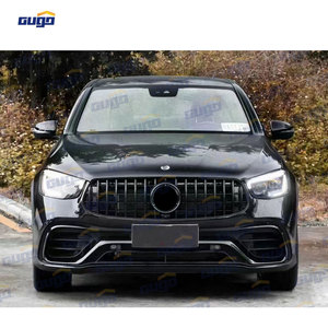 Grille de radiateur chromée argentée GUGO <span class=keywords><strong>Panamericana</strong></span> à lattes verticales pour Mercedes Benz <span class=keywords><strong>Classe</strong></span> GLC C253 Coupé 2020 - 2022 - Product Image 3