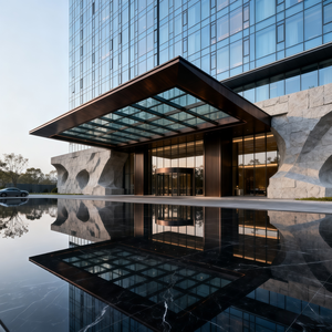 Architectures et aménagements paysagers de stations balnéaires créant des destinations de vacances intégrées - Product Image 1