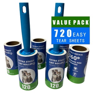 Rodillo Removedor de Pelo de Mascotas Portátil y Reutilizable con 120 Hojas Adhesivas Desprendibles para el Hogar - Product Image 6