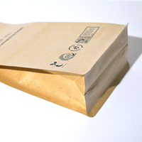 Sac de café vide biodégradable imprimé de taille personnalisée de qualité supérieure sac de café à fond plat imprimé personnalisé