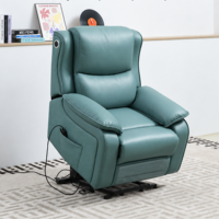 Fauteuil inclinable électrique pour personnes âgées avec massage par vibration, haut-parleur Bluetooth, siège large et inclinaison réglable