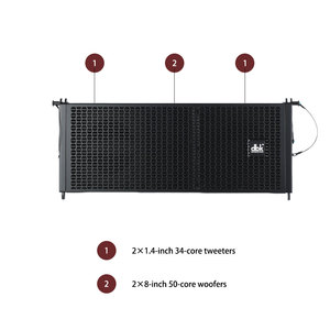 Sistema de altavoces DBK Premium Dual Line <span class=keywords><strong>Array</strong></span> de 8 pulgadas-Equipo de audio profesional pasivo para conciertos en interiores/exteriores, DJ y eventos en vivo - Product Image 6
