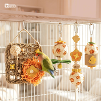 Yee Papegaai Kauwspeelgoed Klimladder Snavelslijper Vogelkooi Ornament voor Conure Lovebird Valkparkiet Parkiet Natuurlijk hout Veilig Plezier