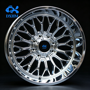 ล้อรถบรรทุกแบบ Deep Dish ขนาด 20 22 24 นิ้ว 6x139.7 สีเงินโครเมียมแบบกำหนดเอง สำหรับรถกระบะ SUV Ram - Product Image 2