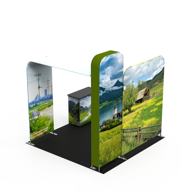 Custom Outdoor Modular Aluminum Tension Fabric Stand Trade Show Display Booth