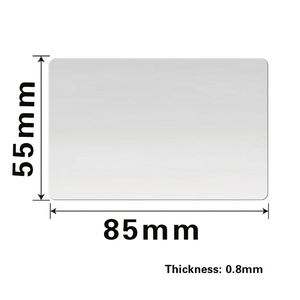 Fabbrica in acciaio inossidabile biglietto da visita in bianco materiale senza parole contenuto personalizzabile incisione Laser in metallo UV e stampa a colori - Product Image 2