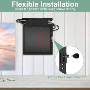 Lot de 2 Mini PC Mount pour <span class=keywords><strong>HP</strong></span> Wall VESA et Under <span class=keywords><strong>Desk</strong></span> Mount pour <span class=keywords><strong>HP</strong></span> 260 Desktop Mini, <span class=keywords><strong>HP</strong></span> ProDesk <span class=keywords><strong>400</strong></span> 405 600 Desktop Mini - Product Image 4