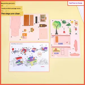 Rompecabezas 3D <span class=keywords><strong>de</strong></span> Papel, Camión <span class=keywords><strong>de</strong></span> Comida Rápida, Manualidades, Juguete Infantil, Regalo, Menos <span class=keywords><strong>de</strong></span> 50 Piezas, Embalaje en Caja <span class=keywords><strong>de</strong></span> Color - Product Image 5