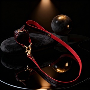 YOCY Leather Testicle Toy Adjustable Ball Stretcher Crusher CBT with Chain Strap Cock Ball Male Bondage Gear Sex Toy for Men Gay - Product Image 5