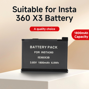 Batería de Iones de Litio RingTeam de 3.85V y 1800mAh Totalmente Nueva para Insta360 X3/IS360X3, Baterías Digitales de Repuesto con Decodificación Completa para Cámara - Product Image 1