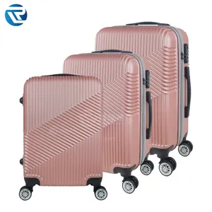 2024 vente chaude 3 pièces ensembles ABS sacs de voyage valise usine chariot étui rigide bagages personnalisés