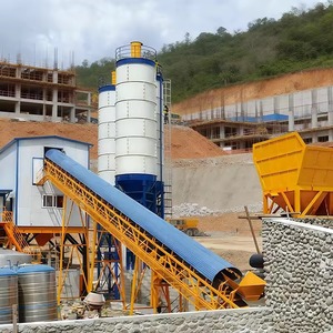 โรงงานผสมคอนกรีต HZS180 พร้อมไซโลเก็บผงและระบบผสมอัตโนมัติสำหรับการผลิตวัสดุก่อสร้าง - Product Image 5