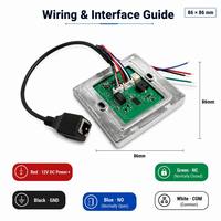 Lector de Tarjetas RFID con Código QR, 13.56MHz, TCP/IP, HTTP, MQTT, UDP, Soporte para Desarrollo Secundario, Control de Acceso