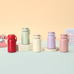 Modern Minimalist Solid Color Insulated Stainless Steel Tumbler Double Wall Vacuum Travel Cup Round Compact Design - Product Image 2