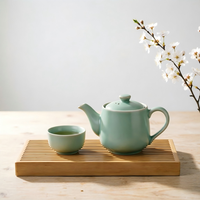 Massief houten theeblad Premium Japanse minimalistische fruitplank Wateropslag Drainagepallet Theeservies Serveerschaal