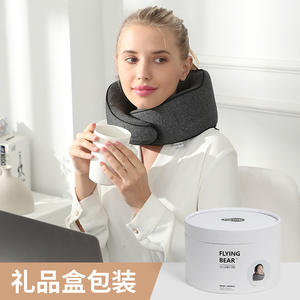 Huishang – oreiller de massage en forme de U, masseur de cou rechargeable pour adultes, vert foncé 8023 - Product Image 4