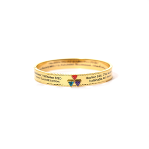 Brazalete de Moda en Acero Inoxidable 316L con Baño de Oro PVD, Joyería Sostenible y Resistente - Product Image 2