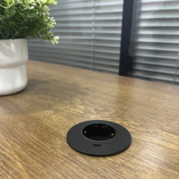 Prise de courant encastrée de bureau 60mm 1 prise UE avec 1 chargeur USB-C