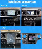 Lecteur multimédia vidéo GPS Android Auto 12,1 pouces avec écran tactile, Carplay sans fil, autoradio Tacoma, garantie mondiale d'un an