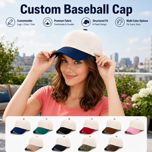 Gorra de Béisbol Personalizada de 5 Paneles, Estructurada, Ajustable, Unisex, de Algodón y Poliéster, Transpirable, Impermeable, con Bordado 3D - Product Image 1