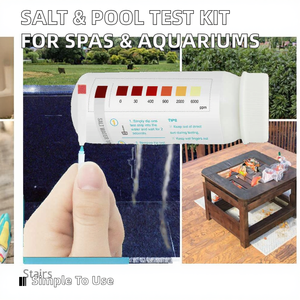 Kit de test de <span class=keywords><strong>sel</strong></span> pour spa et <span class=keywords><strong>piscine</strong></span> Bandes d'<span class=keywords><strong>analyse</strong></span> de <span class=keywords><strong>sel</strong></span> pour aquarium Outils et accessoires essentiels pour <span class=keywords><strong>piscine</strong></span> - Product Image 3