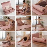 Tapis de yoga écologique en TPE Kingseng, boîte magnétique universelle, léger, pliable, antidérapant, imperméable, sangle de transport, 6/8 mm