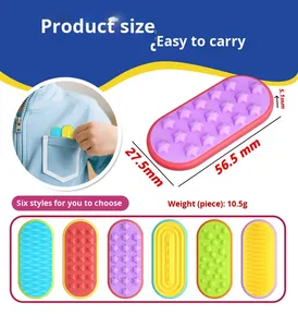 Jouets anti-stress tendance 2025 pour adultes et enfants, jouets sensoriels en silicone souple à presser - Product Image 4