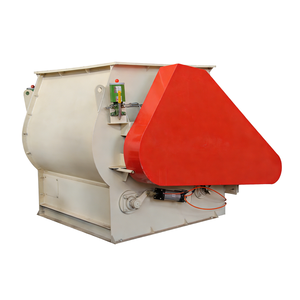 Mélangeur à pales à double arbre avec couteaux volants anti-agglomération pour aliments du bétail/produits chimiques aquatiques, moteur 30-37KW, certifié CE/ISO - Product Image 2