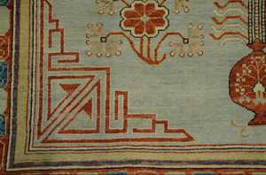 Top Grade 8x10 taille personnalisable laine nouée à la main Oushak tapis turc Design traditionnel motif abstrait colorant végétal - Product Image 4