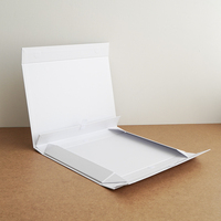 Logo personnalisé recyclable papier blanc carton pliable magnétique emballage de boîte à couvercle cadeau avec insertion d'éponge