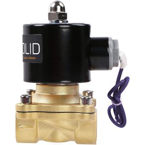 États-Unis Vanne solénoïde en laiton massif 1/2 po NPT 12 V CC normalement fermée Viton pour le contrôle de l'eau - Product Image 5