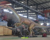 Dinosaure animatronique réaliste électrique Plateosaurus, modèle en silicone et caoutchouc fait main pour centres commerciaux, salles de jeux et expositions