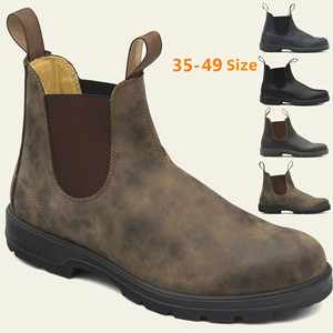 <span class=keywords><strong>Stivali</strong></span> <span class=keywords><strong>da</strong></span> Uomo Impermeabili in Pelle Stile Retrò, Chelsea <span class=keywords><strong>Western</strong></span> Cowboy Desert, <span class=keywords><strong>da</strong></span> Lavoro, Escursionismo, di Sicurezza, Vintage - Product Image 1