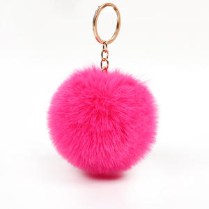 พวงกุญแจขนฟูรูปการ์ตูนแฟชั่นสร้างสรรค์ ปี 2025 ขนมิงค์และขนกระต่าย ขนาด 8 ซม. ของขวัญโปรโมชั่นจำนวนมาก พร้อมส่ง - Product Image 5