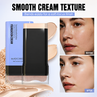Fond de Teint Crème en Stick Prêt à l'emploi avec Pinceau Intégré, Texture Fine, Couvrance et Fini Lisse, Prix de Gros, Approvisionnement en Vrac